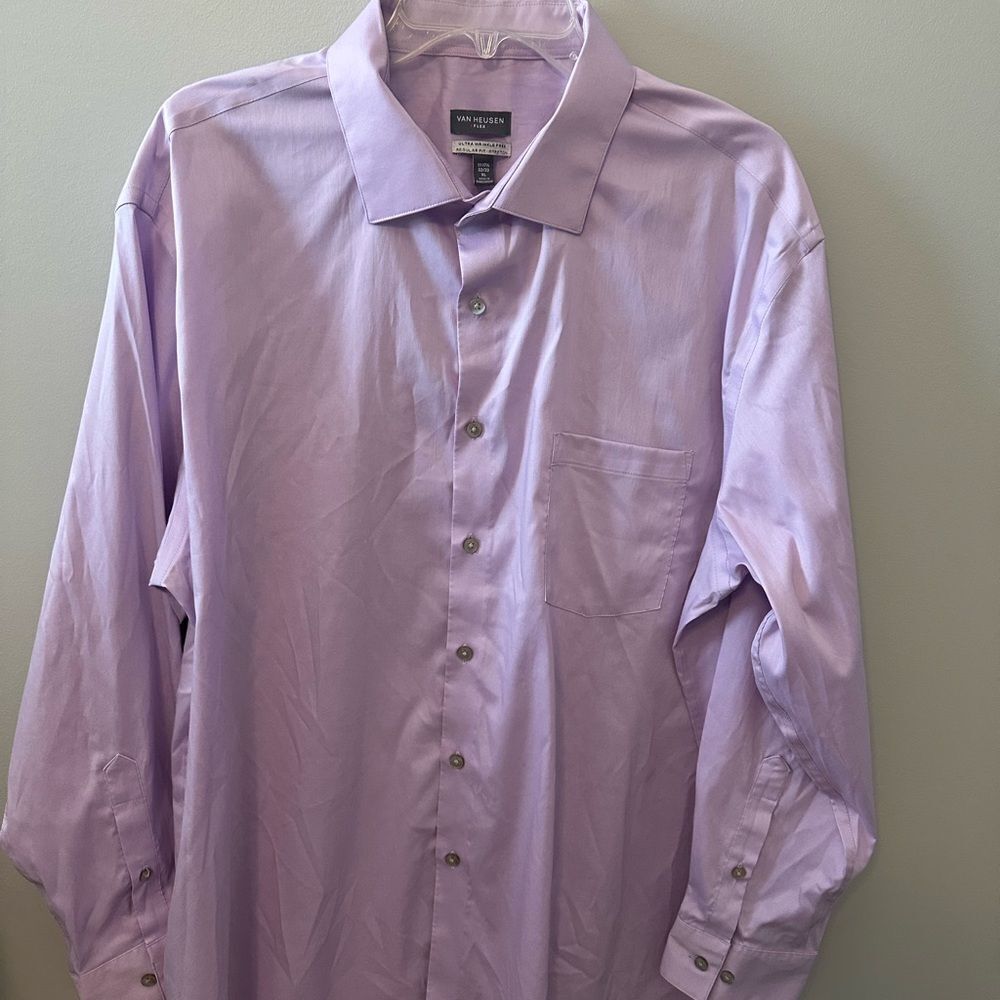 Van‎ Heusen Men's Orchid Purple Shirt XL